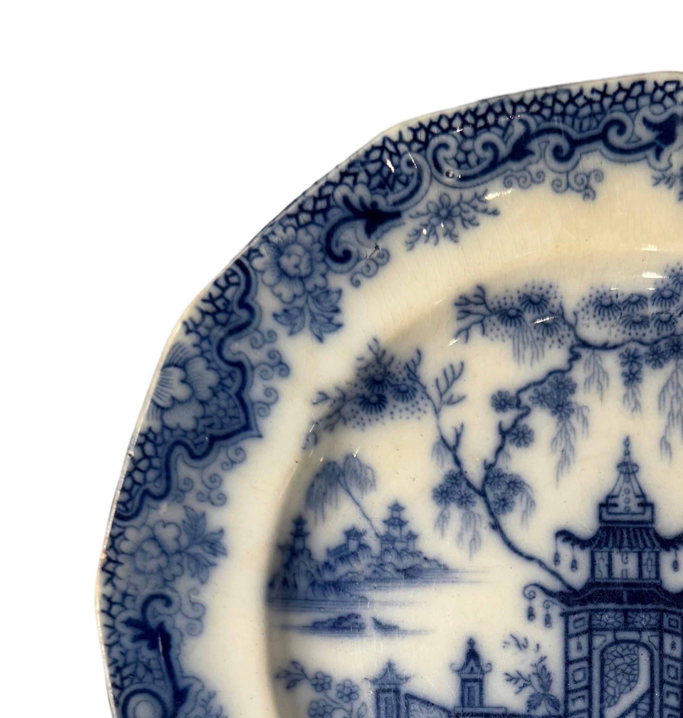 Plato de cerámica de Staffordshire de 8,25