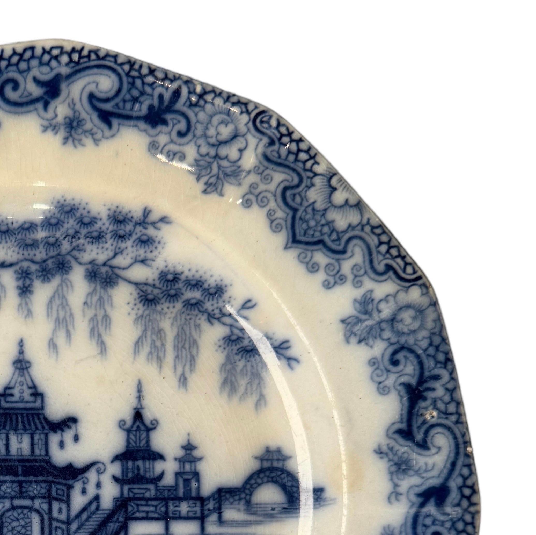 Plato de cerámica de Staffordshire de 8,25