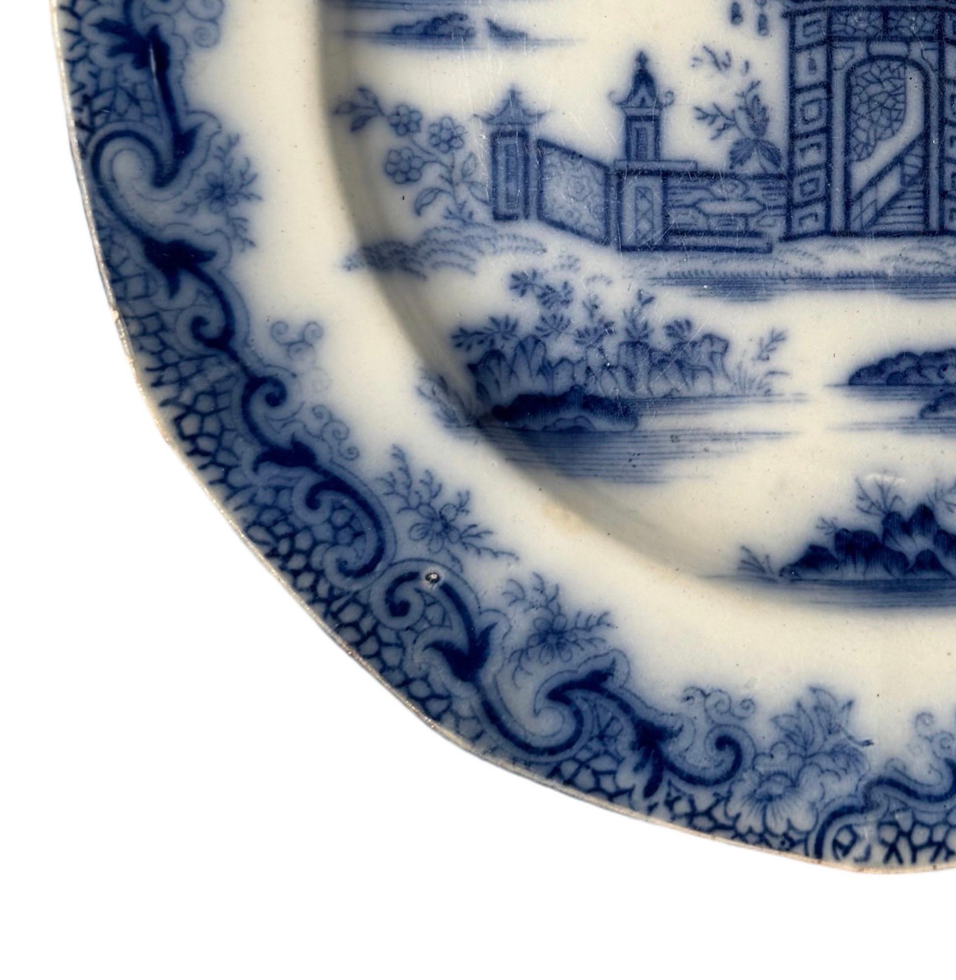 Plato de cerámica de Staffordshire de 8,25