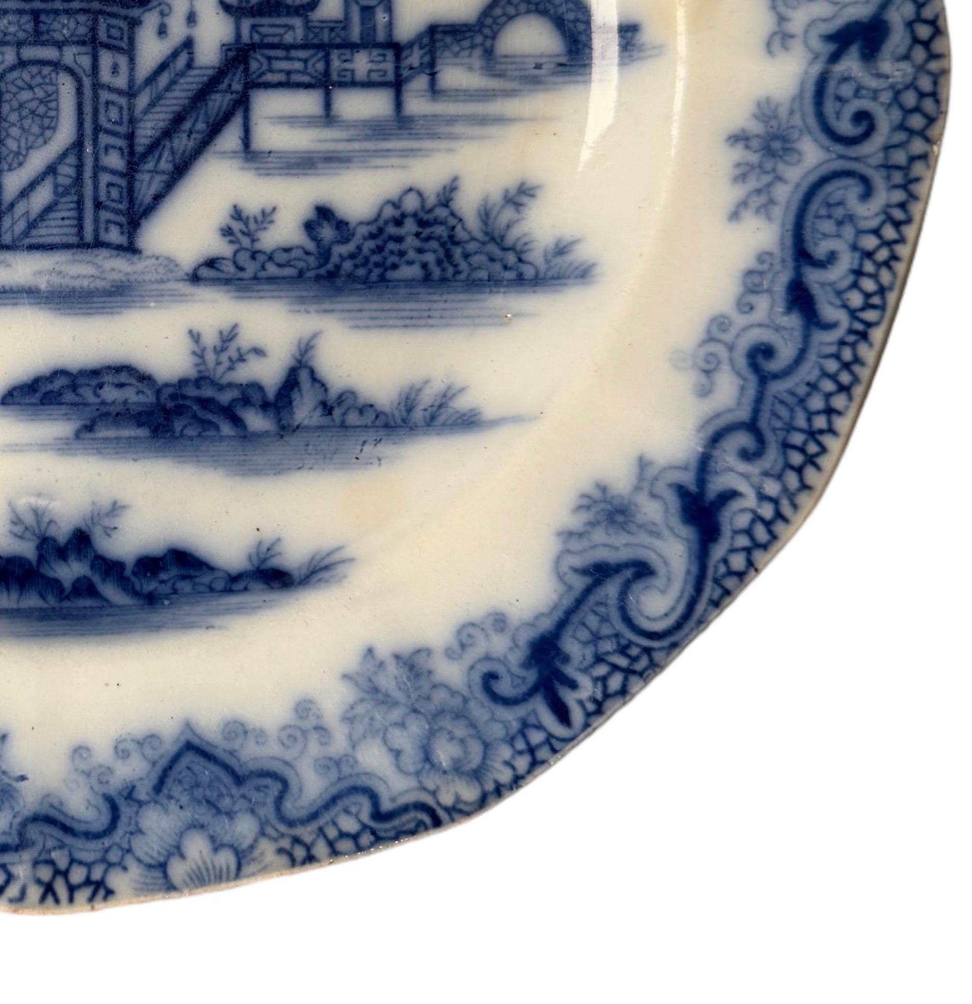 Plato de cerámica de Staffordshire de 8,25