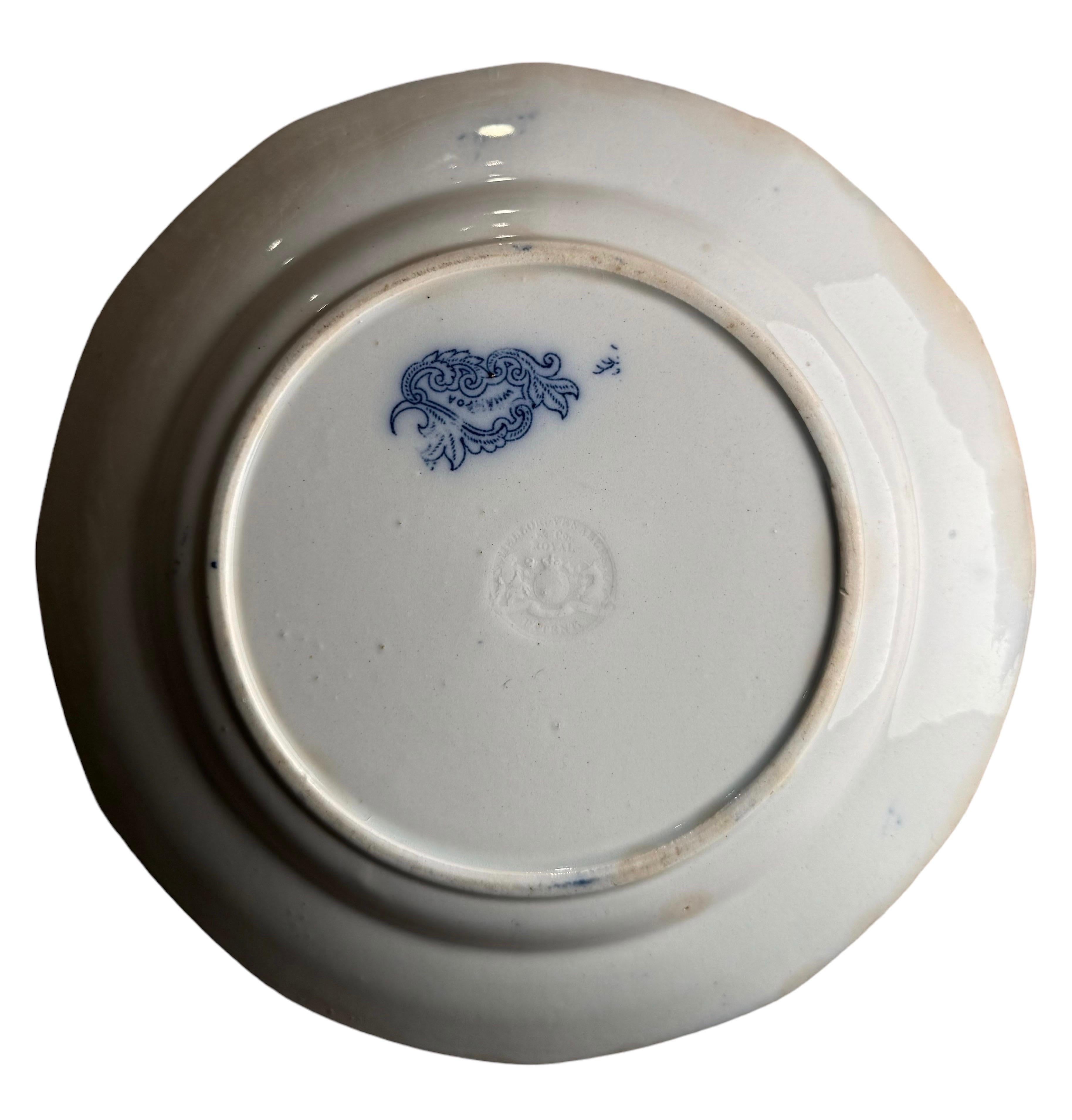 Plato de cerámica de Staffordshire de 8,25