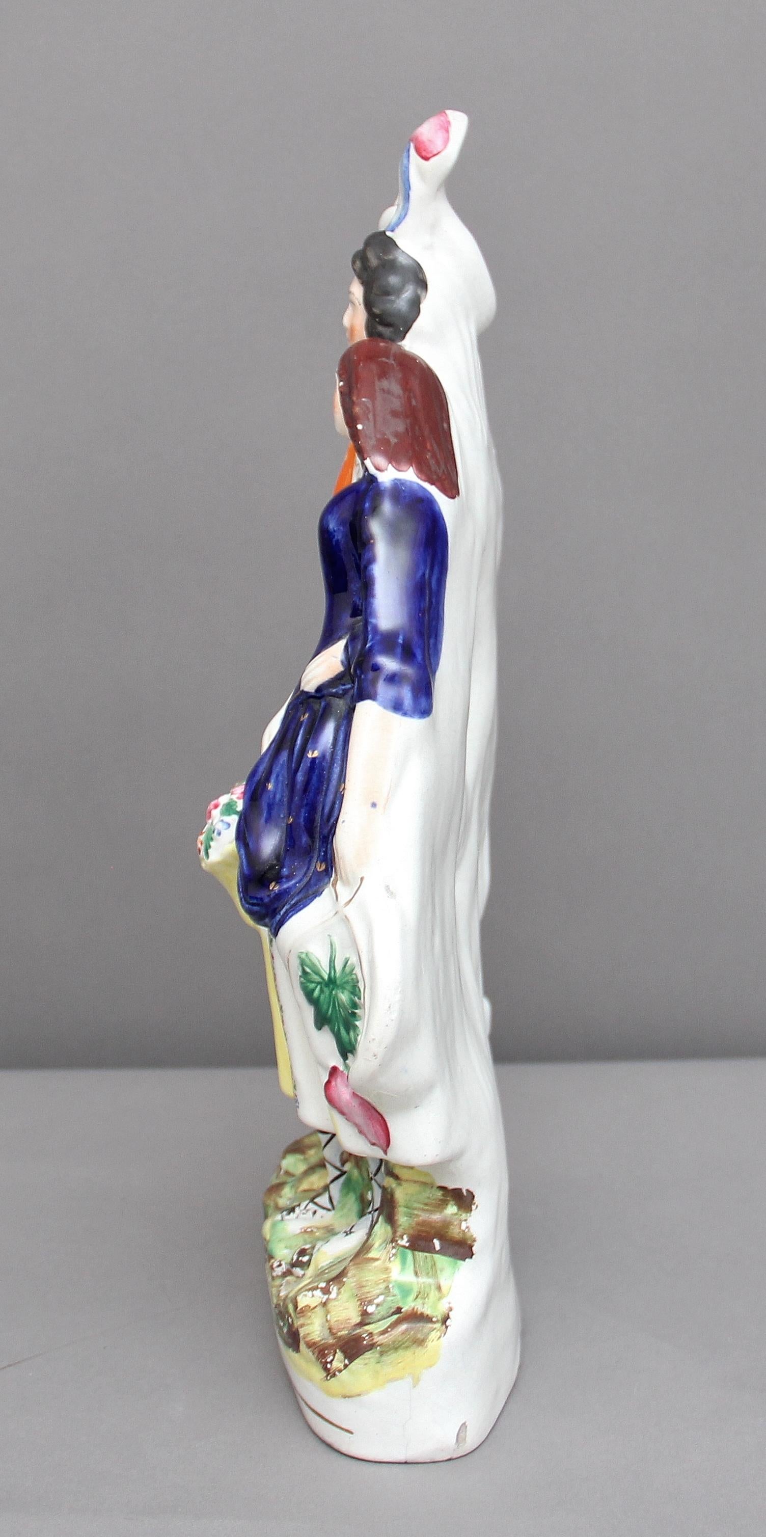 English Staffordshire Figure of a Man and Woman