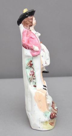 Staffordshire Figure of a Man, Woman and Swan