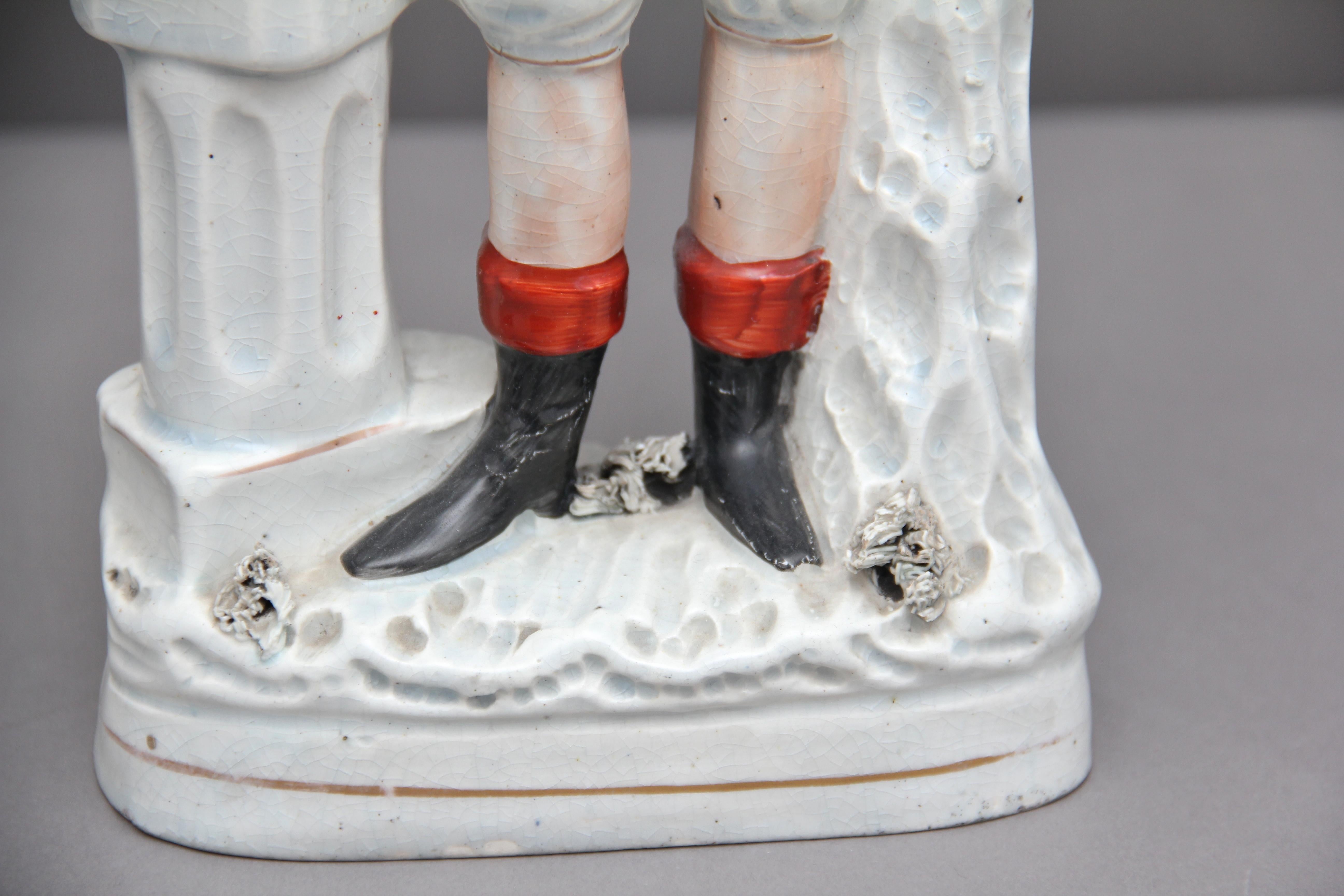 Mid-19th Century Staffordshire Figure of a Sailor