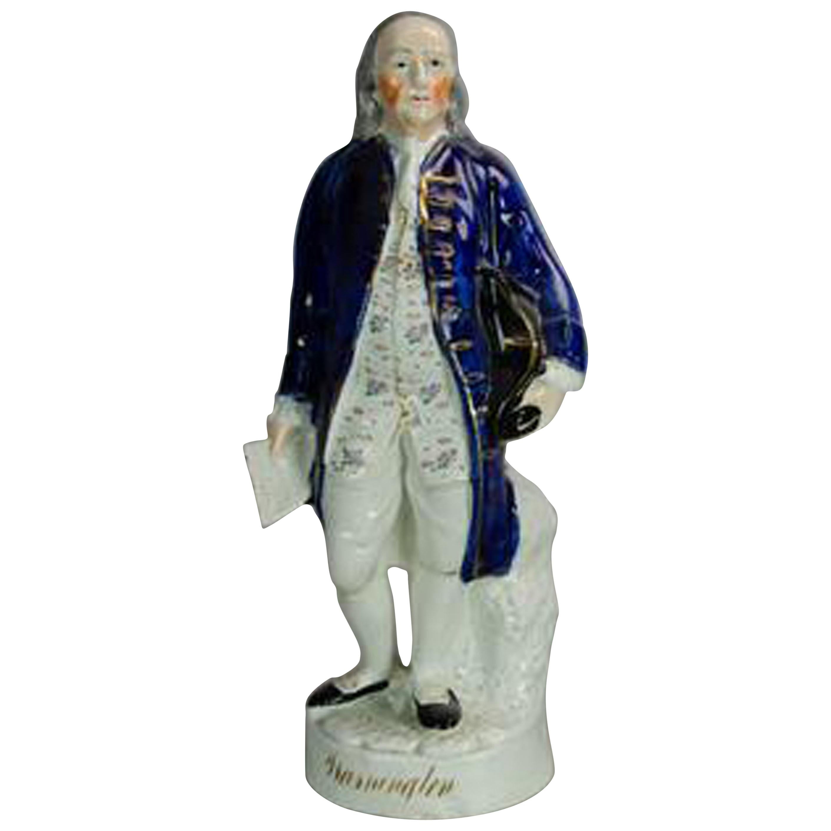 Staffordshire Figure of Benjamin Franklin But Named Washington