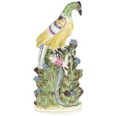 Antique Staffordshire Figure, Possibly Inspired by a Circus Poster, circa 1860