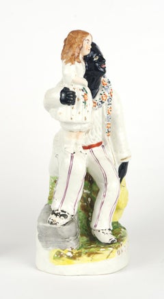Staffordshire Figure, "Uncle Tom and Eva", circa 1852