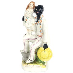 Staffordshire Figure, "Uncle Tom and Eva", circa 1852