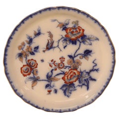 Assiette de service Staffordshire bleu flûte