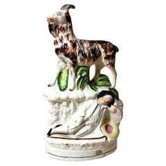 Staffordshire Goat Figurine