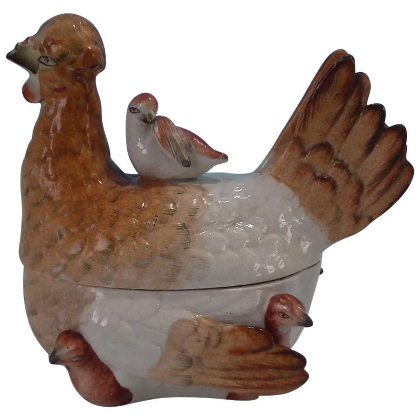 Staffordshire Hen and Chicks Tureen and Cover