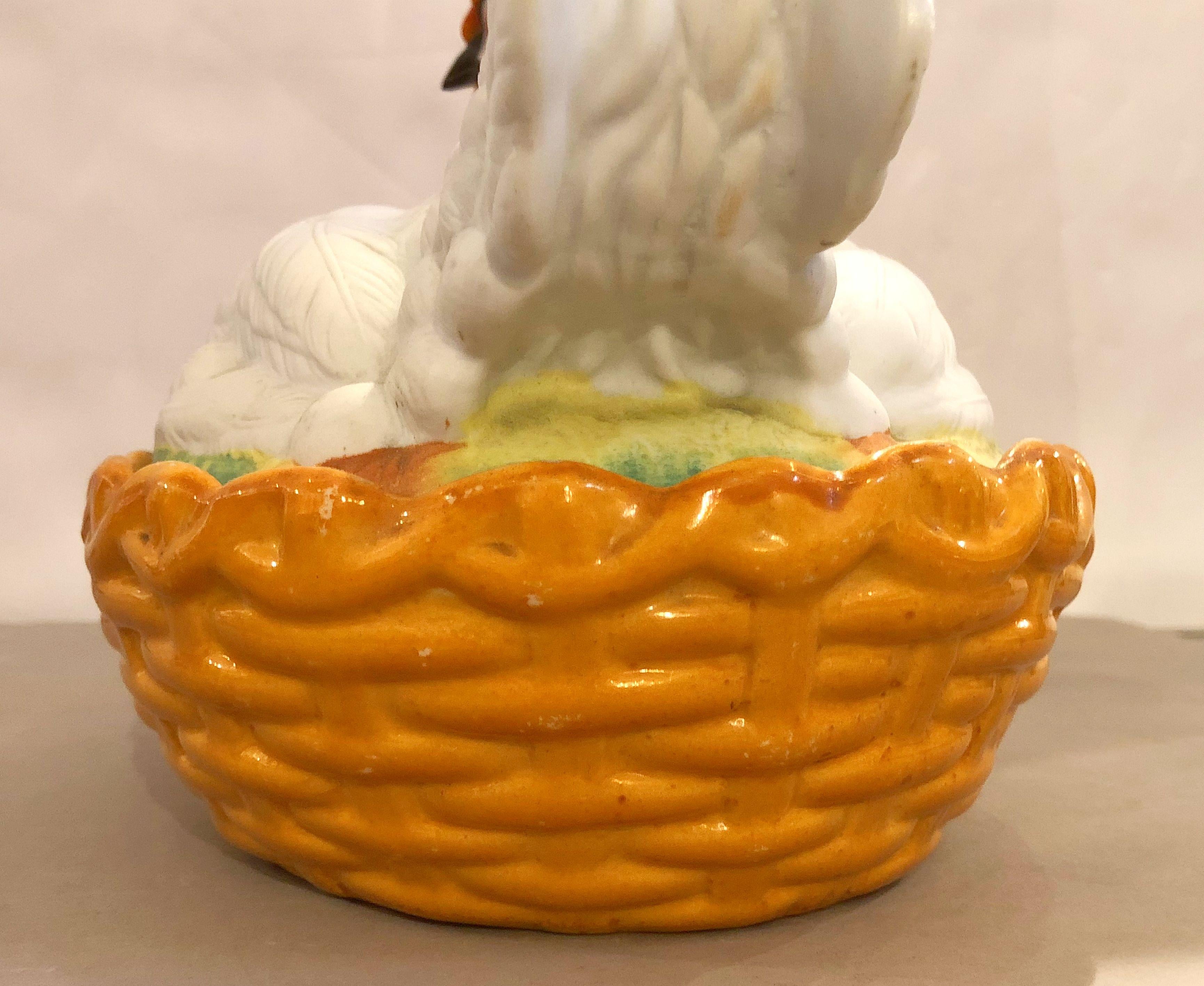 Staffordshire Hen on Nest or Basket Tureen from 19th Century, England 6