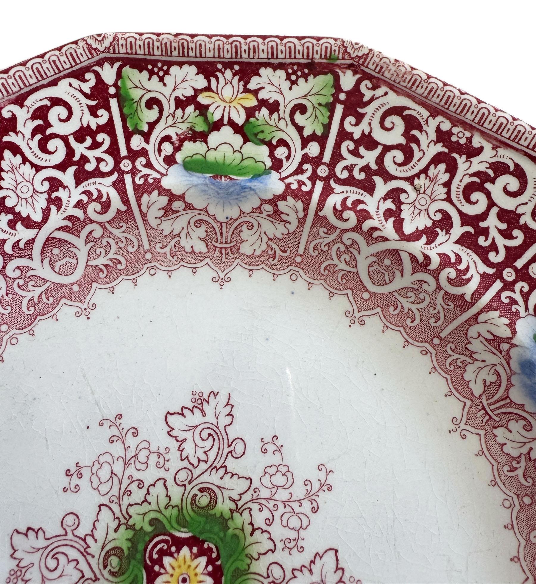 English Staffordshire Ironstone Plate For Sale