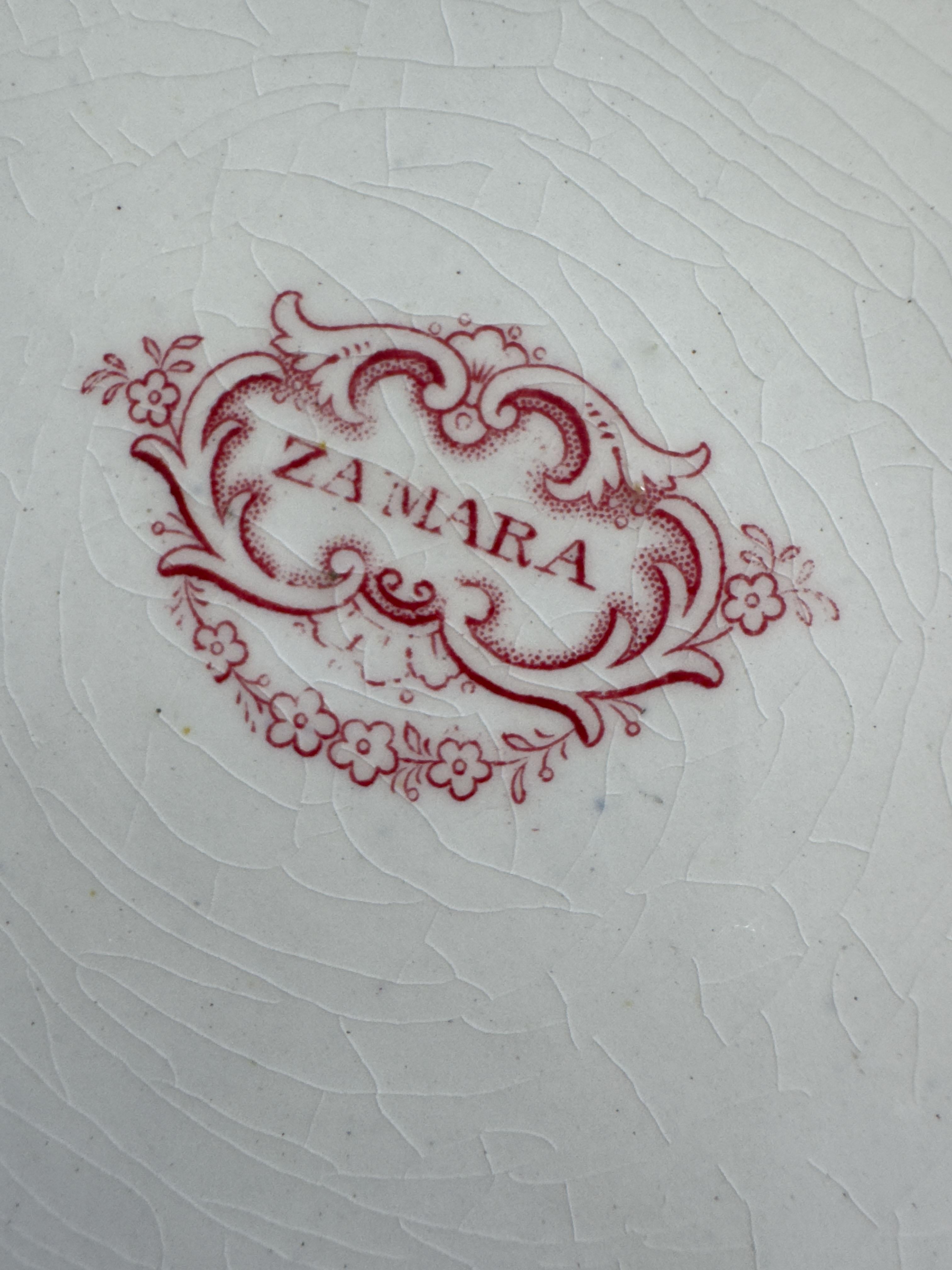 Staffordshire Ironstone Plate For Sale 1