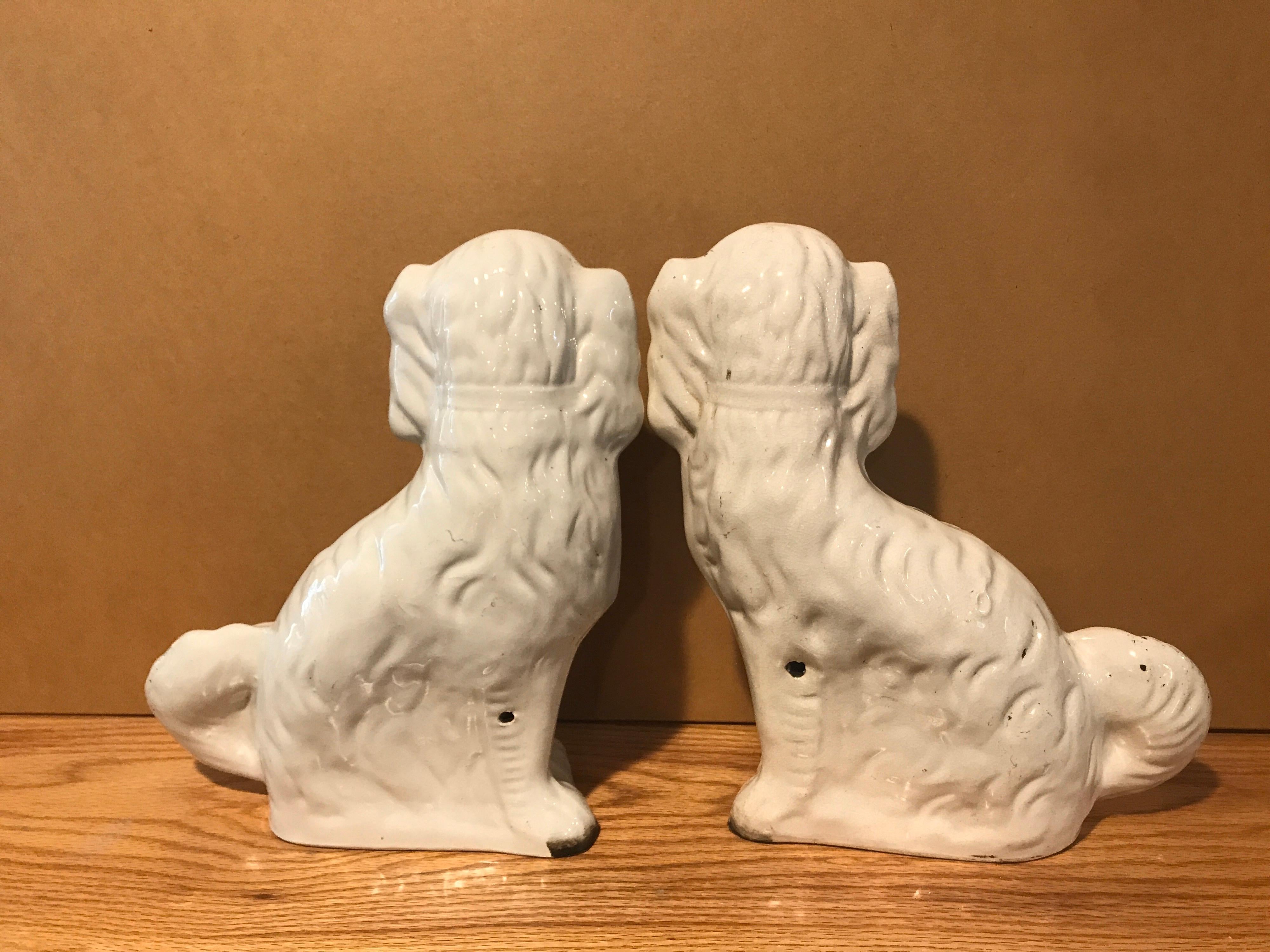 English Staffordshire King Charles Spaniel circa 1850, England 'Pair' For Sale