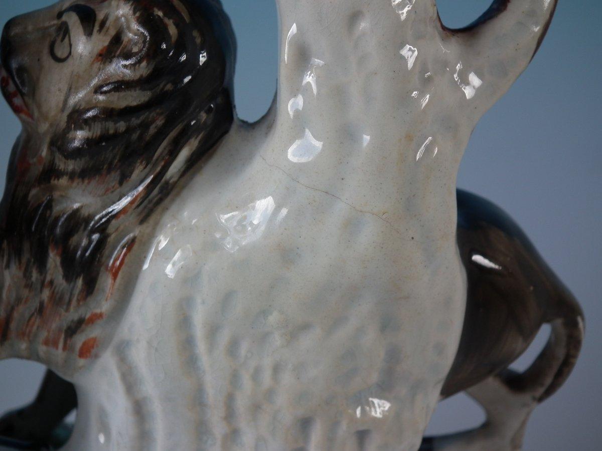 Staffordshire Macombo and Lion Spill Vase 3