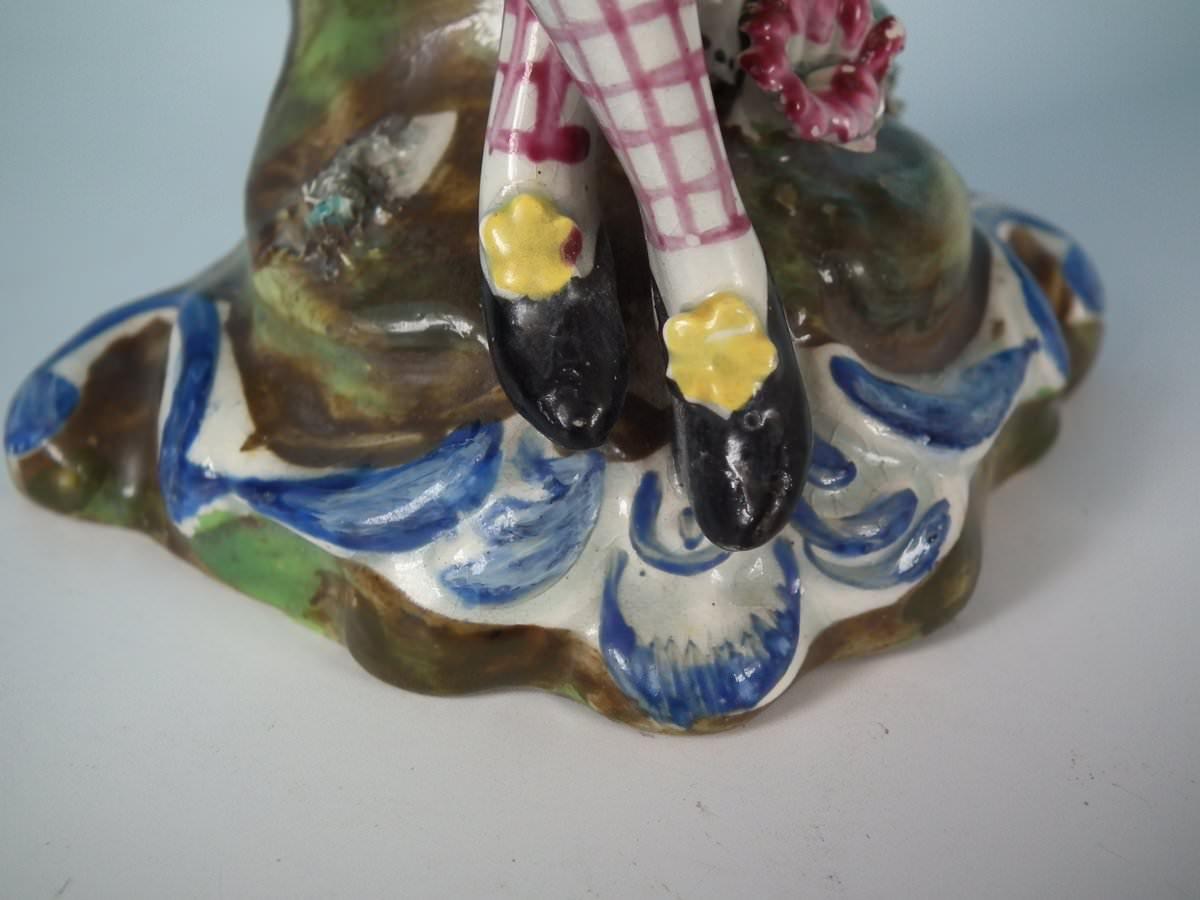 Staffordshire Pearlware Bocage Piper Figure For Sale 7