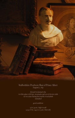 Staffordshire Pearlware Bust of Prince Albert, circa 1850