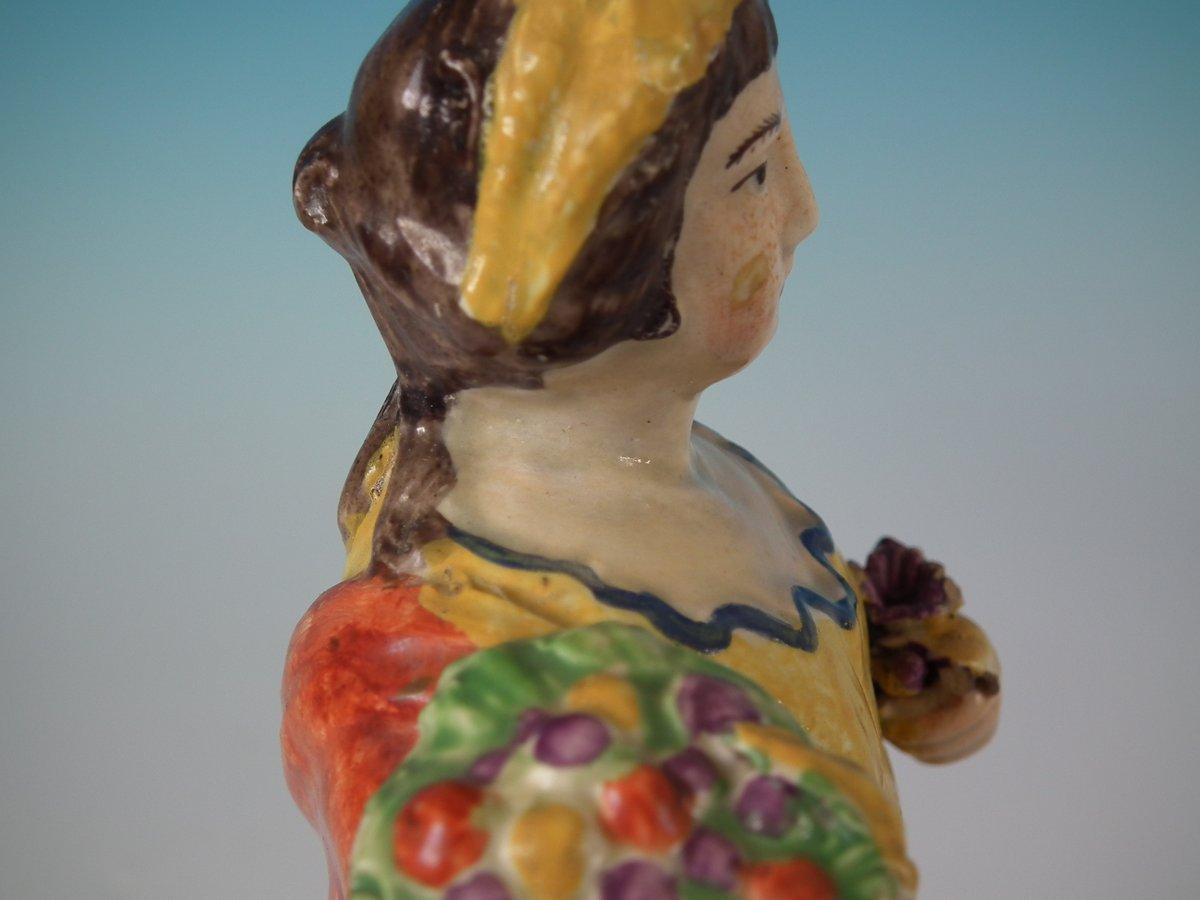 Folk Art Staffordshire Pearlware Ceres Figure