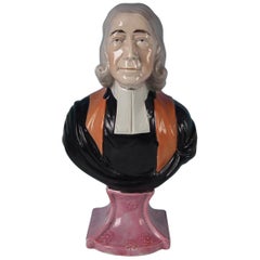 Staffordshire Pearlware 'John Wesley' Bust