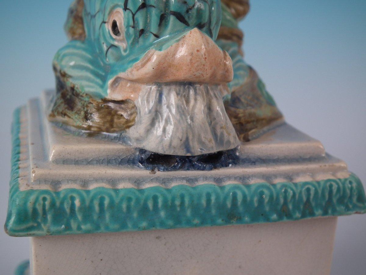Staffordshire Perlenware Neptun Figur 4