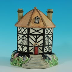 Staffordshire Pearlware Octagonal Cottage Pastille Burner