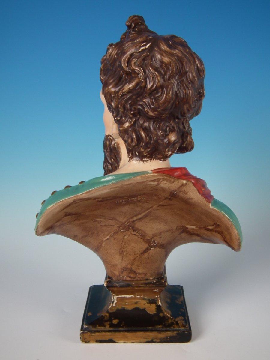 Staffordshire Pearlware Plato Bust In Good Condition In Chelmsford, Essex