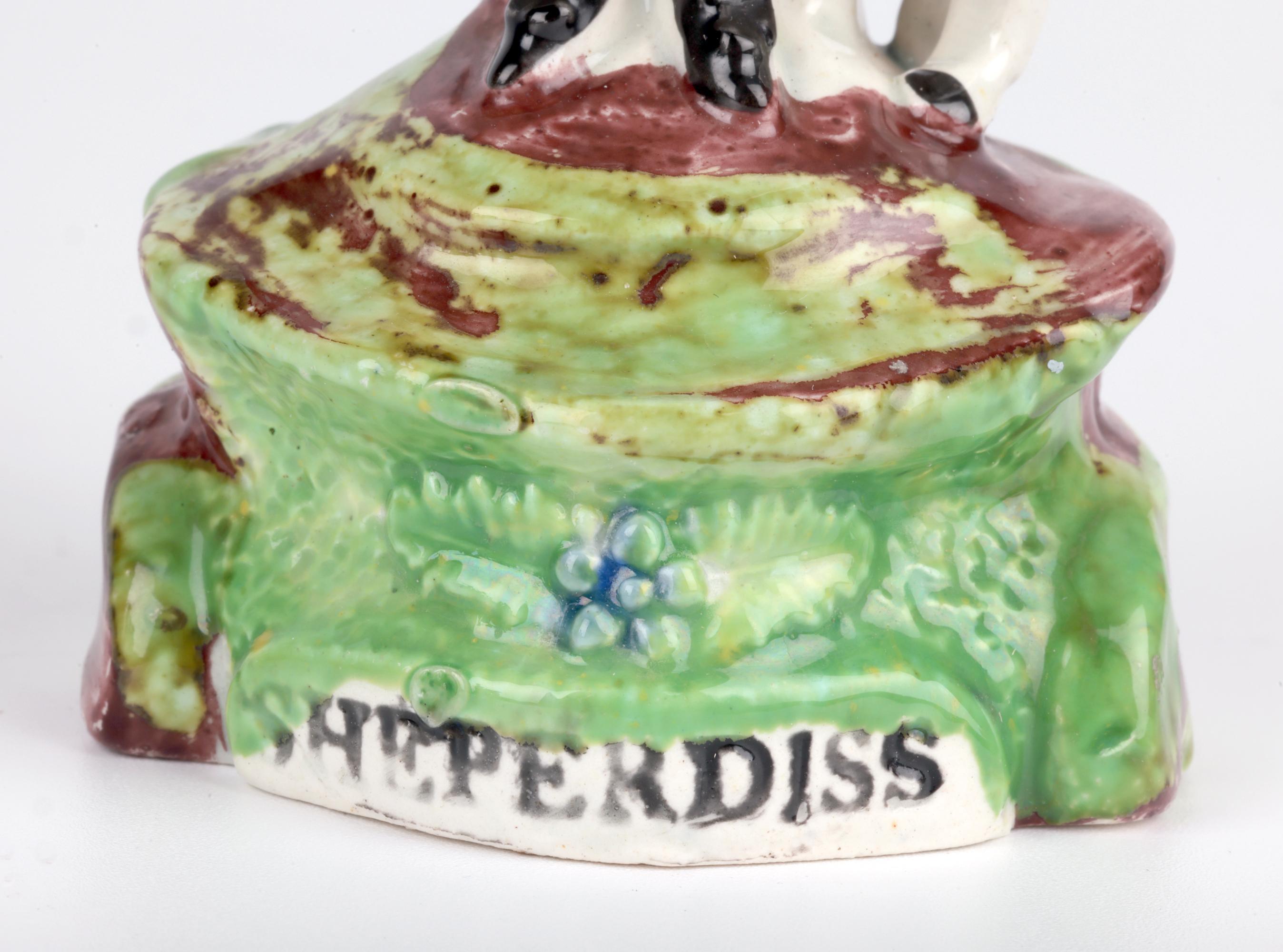 Staffordshire Pearlware Töpferei Hirte & Hirtin Figuren im Angebot 12