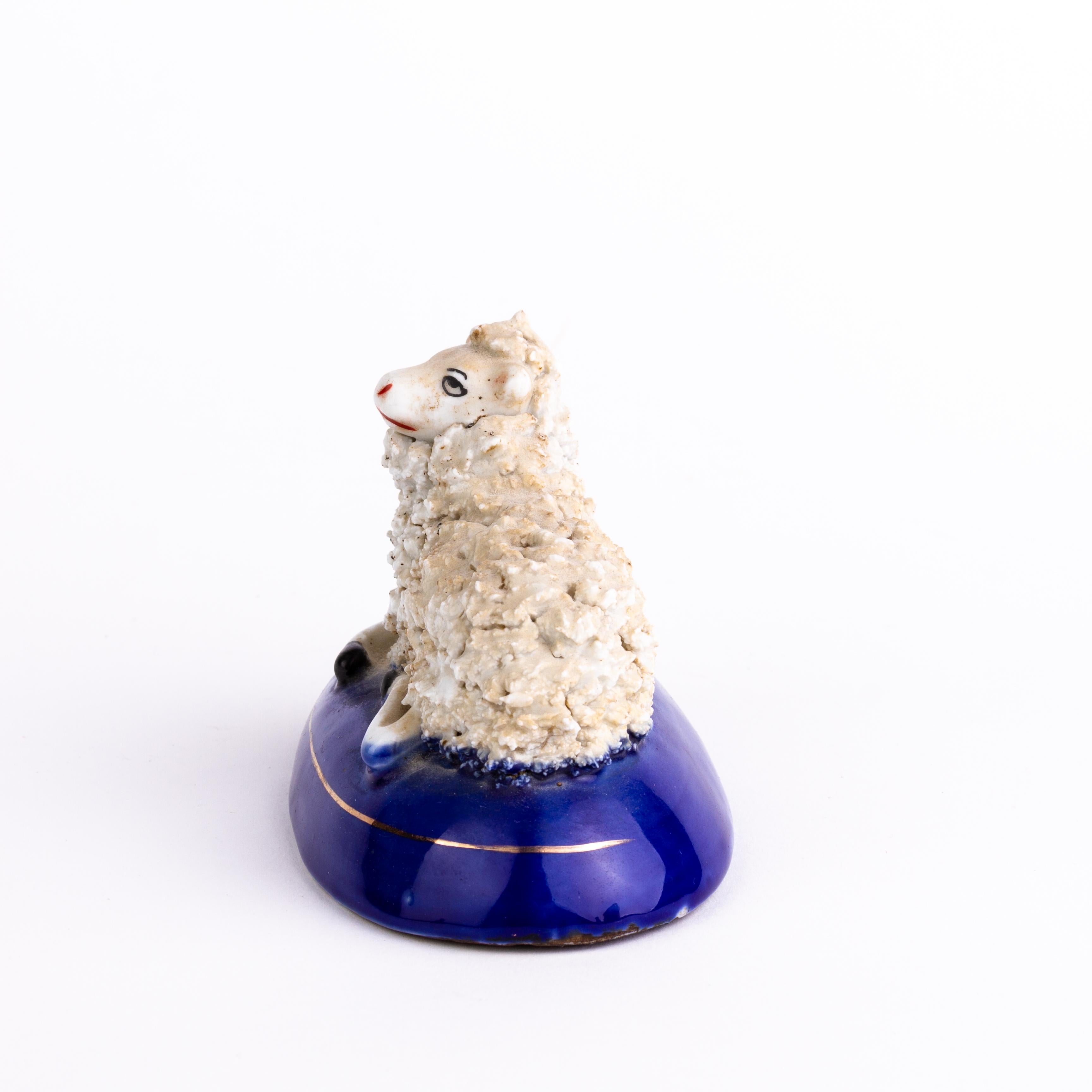 ceramic sheep figurine