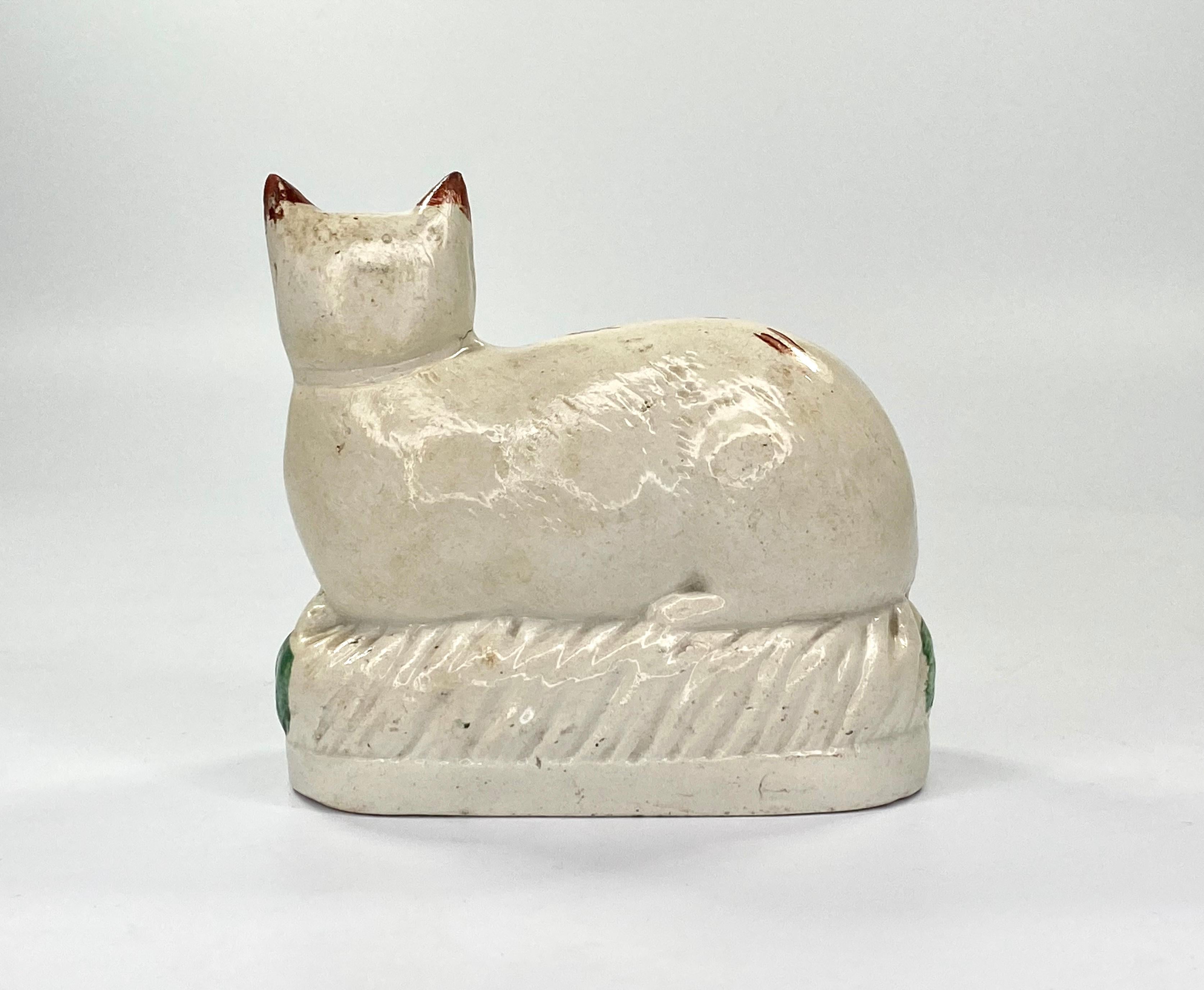English Staffordshire Pottery Cat, circa 1860