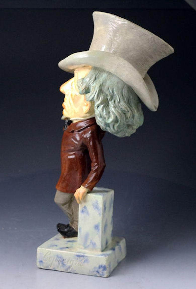 English Staffordshire Pottery Charcture Figure of Benjamin Disraeli