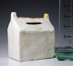 Staffordshire Pottery Cottage Money Box-Bank, English, circa 1840