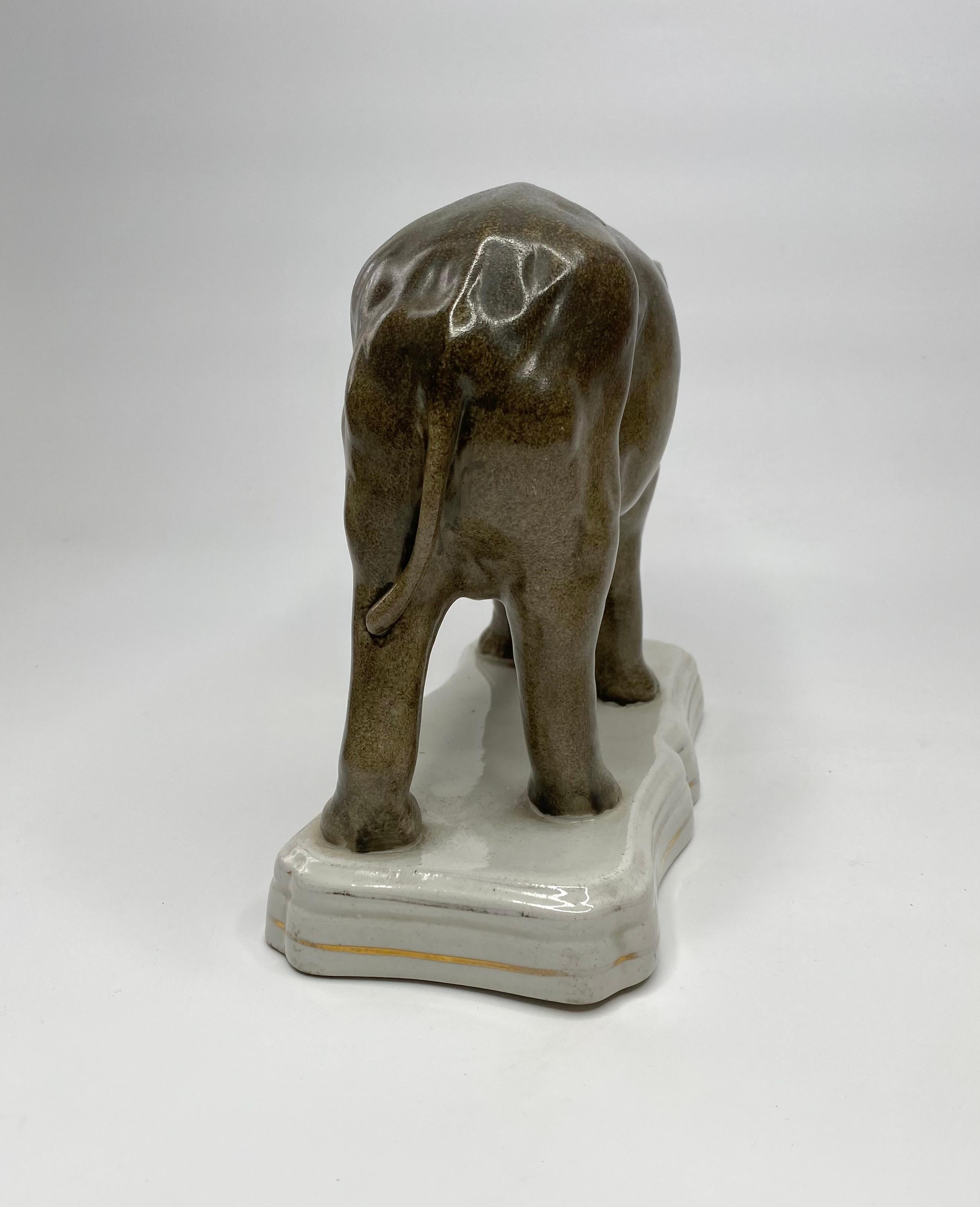 English Staffordshire pottery elephant ‘Jumbo’, c. 1860.