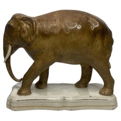 Staffordshire pottery elephant, ‘Jumbo’, c. 1860.