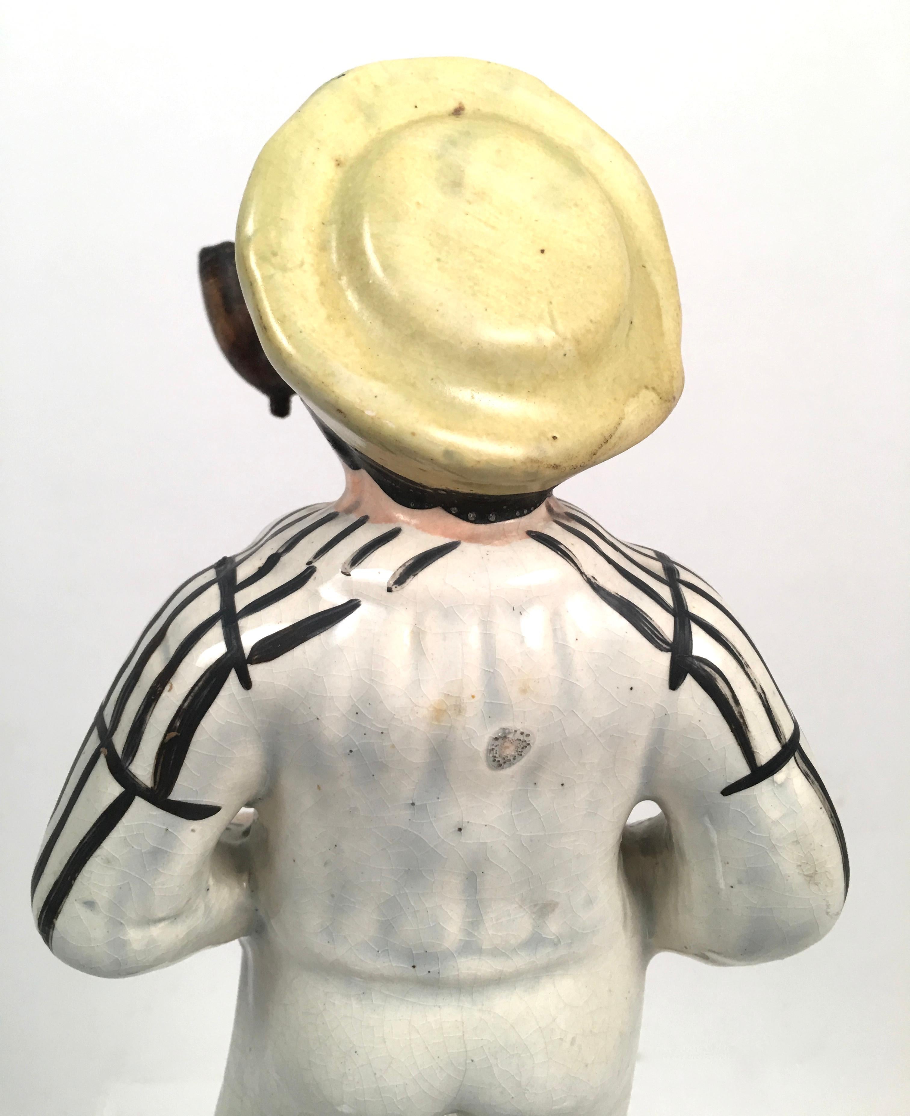 Staffordshire Pottery Figure of Sailor Jack Tar 3