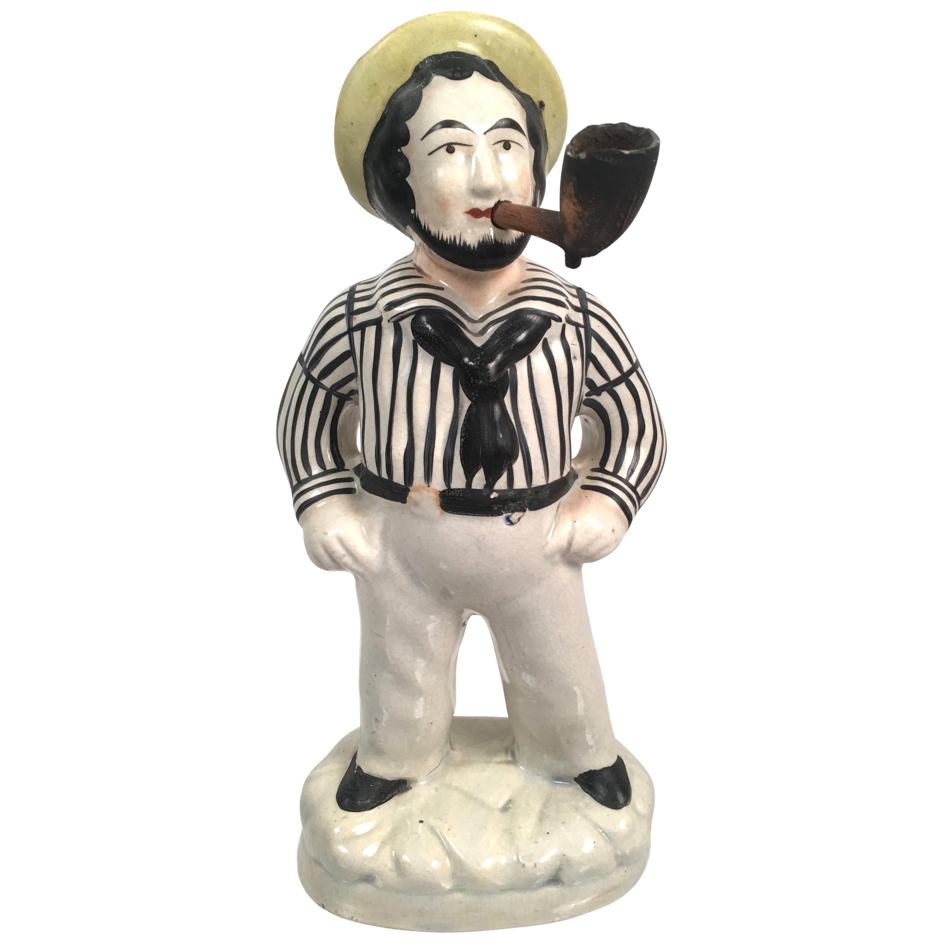 Staffordshire Pottery Figure of Sailor Jack Tar