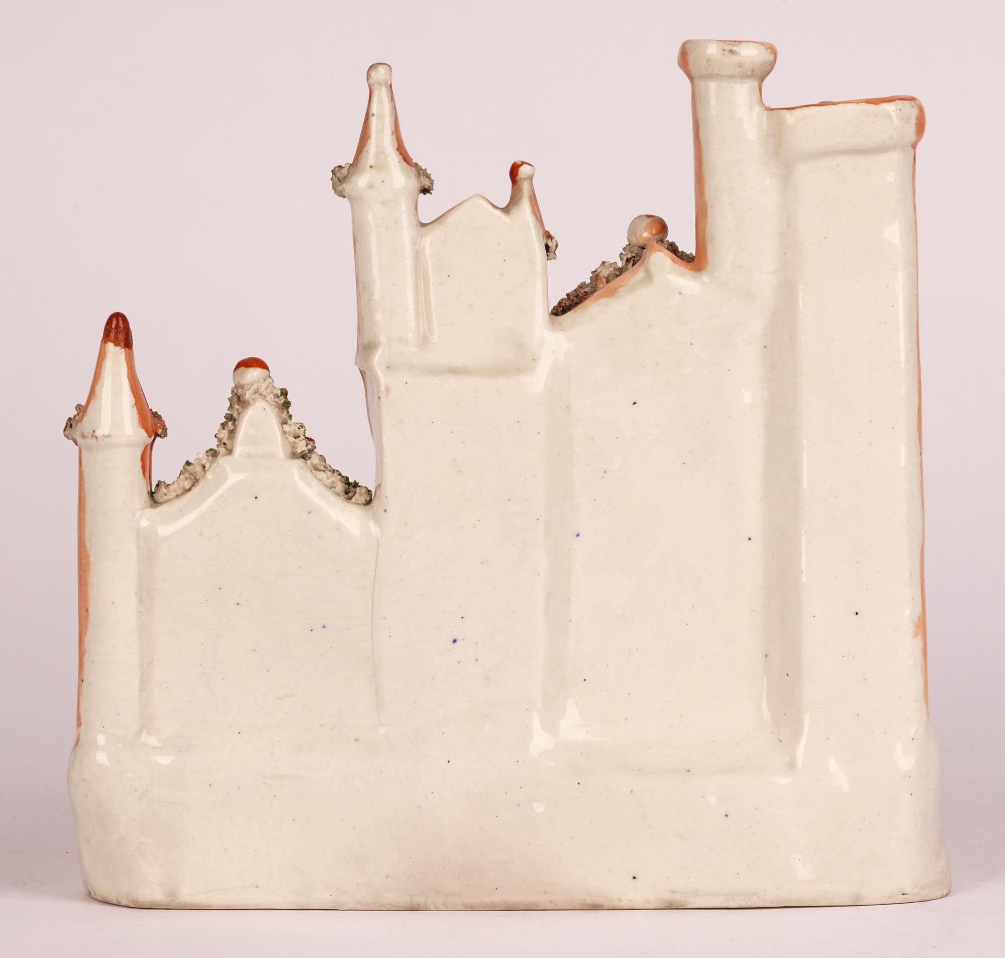 Staffordshire Pottery Flatback Model of Balmoral Castle   For Sale 4