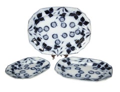 Staffordshire Pottery Flow Black Mulberry Part Dinner Service