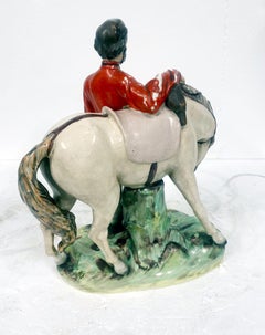 Staffordshire Pottery Garibaldi Figurine Porcelain Statue 1870