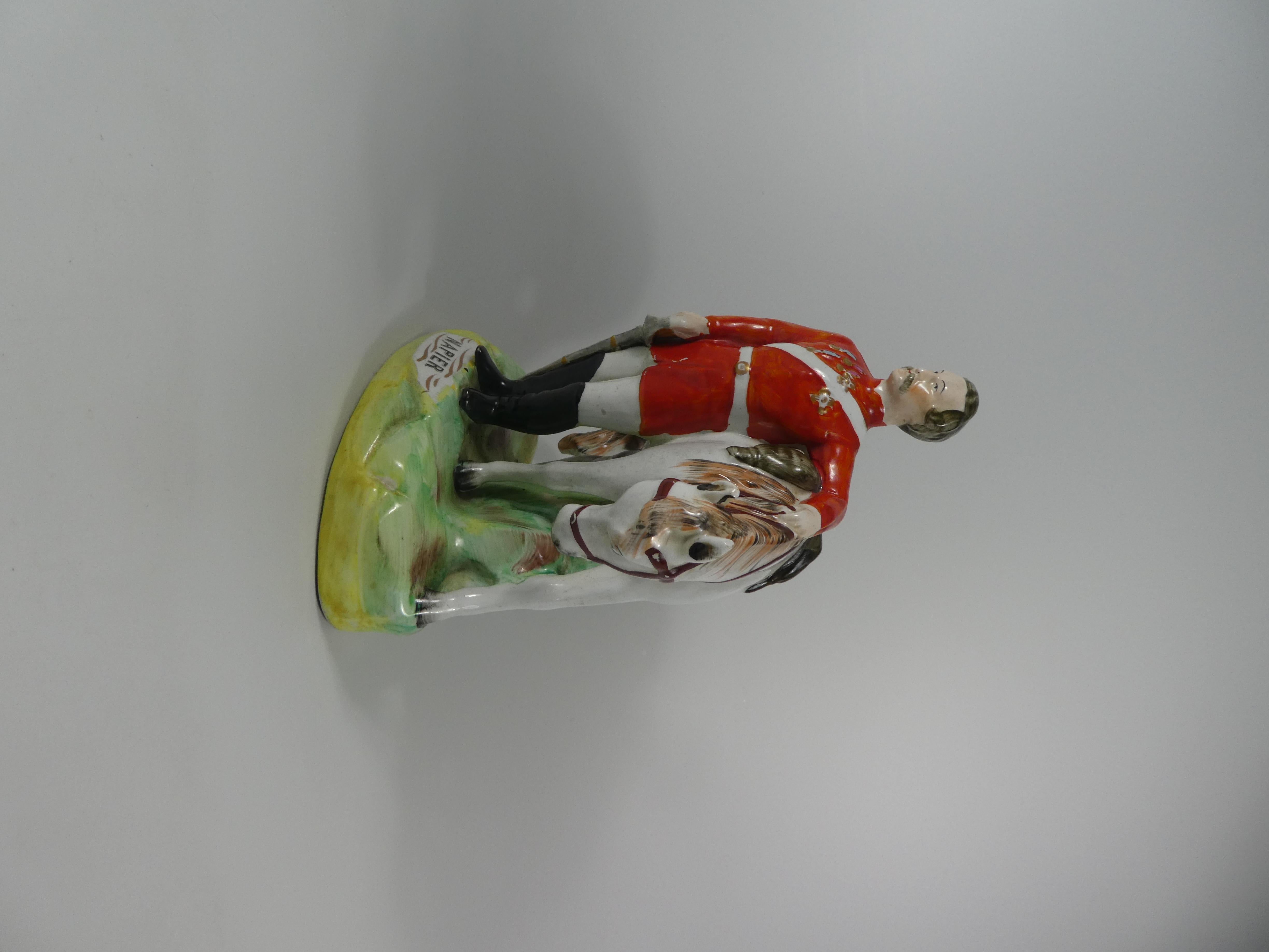 Fired Staffordshire Pottery Group General ‘Napier’, circa 1860