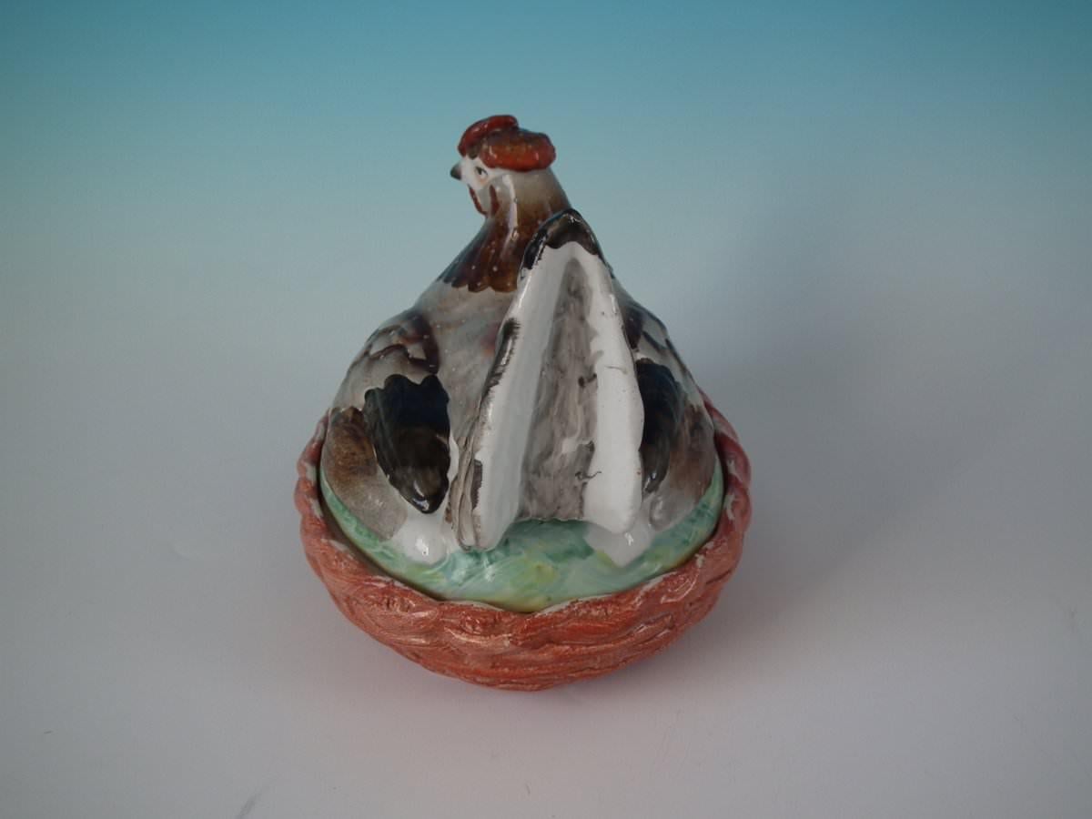 Staffordshire Pottery Hen on Nest Tureen 5