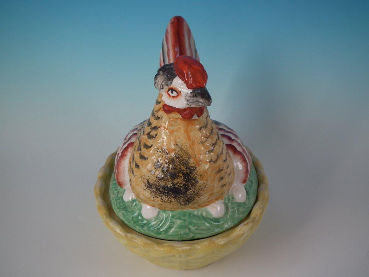 Staffordshire Pottery Hen on Nest Tureen 1