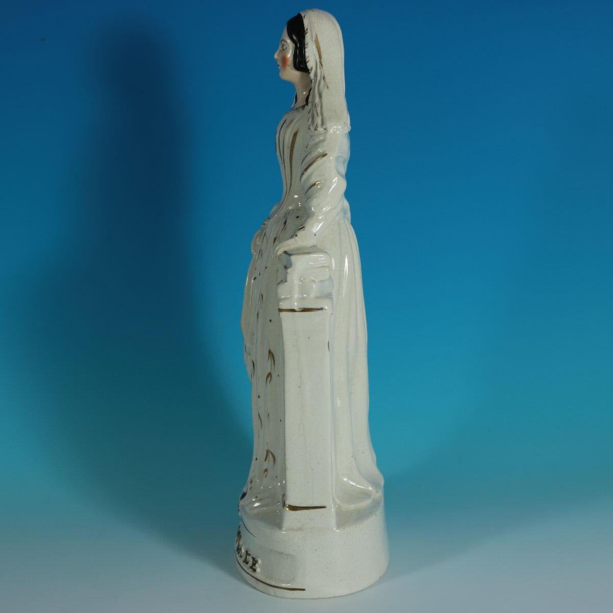 Figura de cerámica de Staffordshire de la Srta. Florence Nightingale Británico