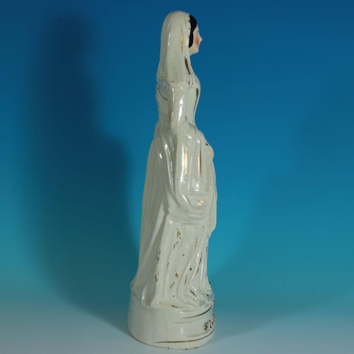 Figura de cerámica de Staffordshire de la Srta. Florence Nightingale Pintado