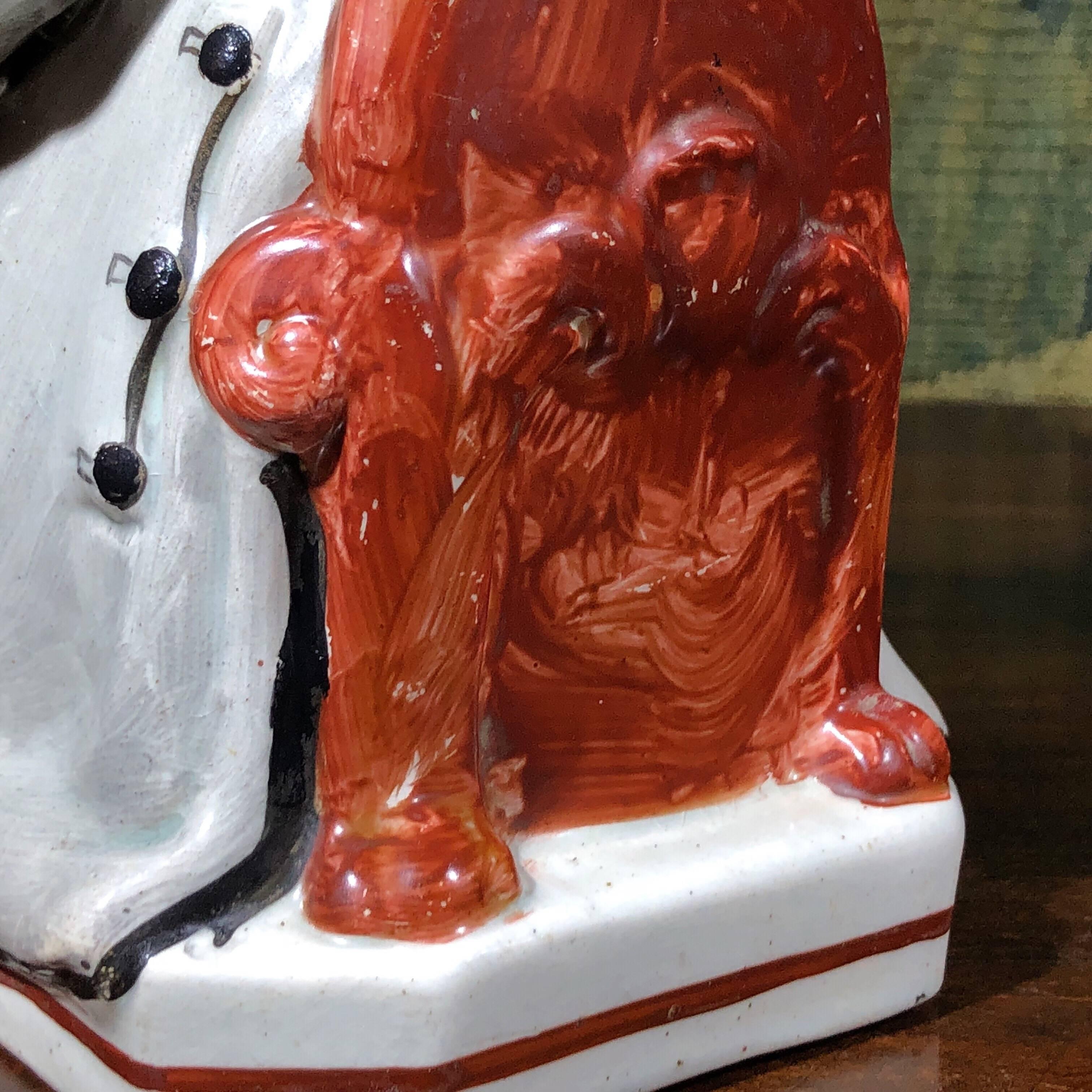 Staffordshire Pottery 'Night Watchman' Jug, circa 1815 In Good Condition For Sale In Geelong, Victoria