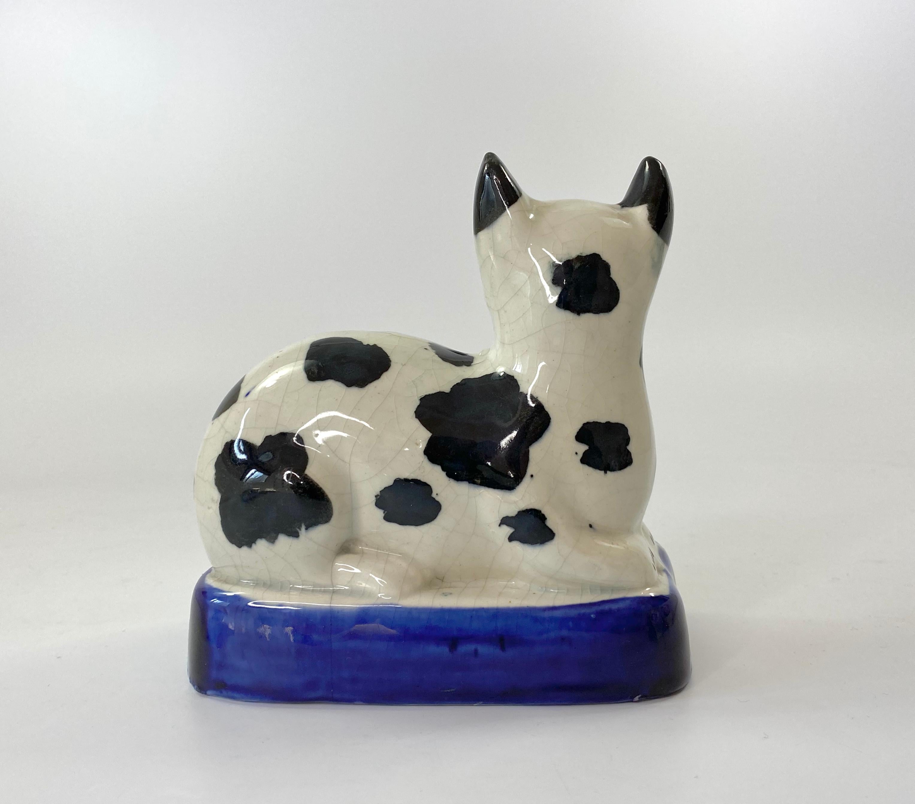 staffordshire pottery cats