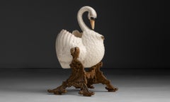 Cygne verseur en Staffordshire, Angleterre vers 1880