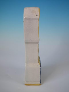 Langes Gehäuseuhrmodell aus Prattware von Staffordshire