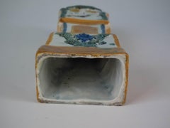 Langes Gehäuseuhrmodell aus Prattware von Staffordshire