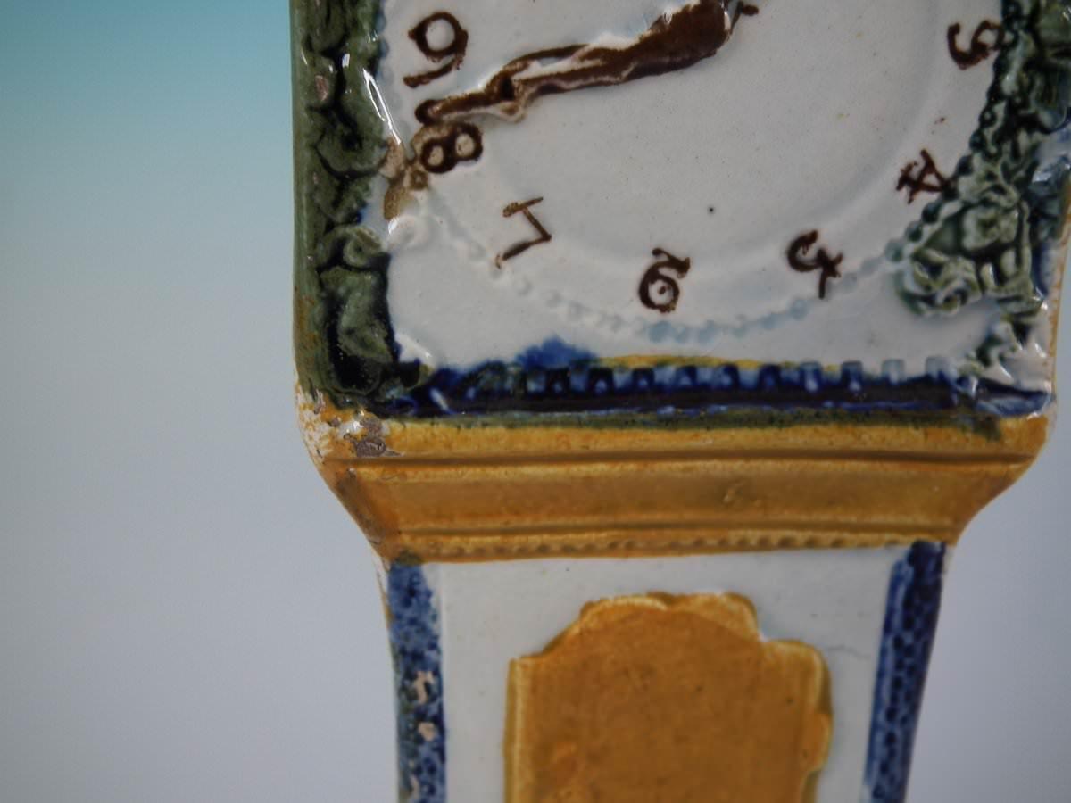 Staffordshire Prattware Long Case Clock Model For Sale 1